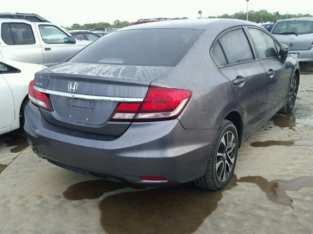 19XFB2F89FE048836 - 2015 HONDA CIVIC EX ნაცრისფერი ფოტო 4