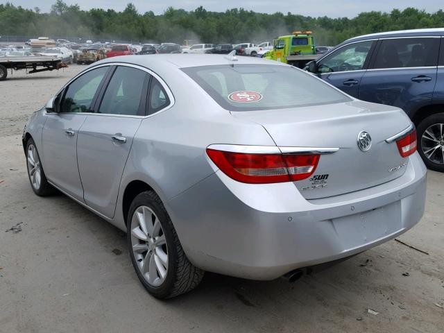 1G4PR5SK5E4140931 - 2014 BUICK VERANO CON SILVER photo 3