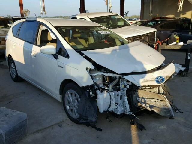 JTDZN3EU5D3262350 - 2013 TOYOTA PRIUS V WHITE photo 1