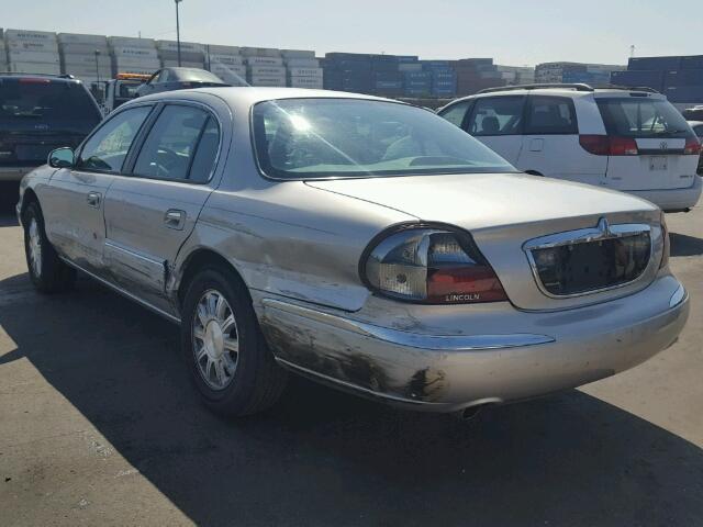 1LNHM97V72Y687541 - 2002 LINCOLN CONTINENTA SILVER photo 3