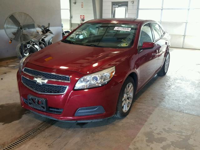 1G11D5RR4DF100072 - 2013 CHEVROLET MALIBU 1LT წითელი ფოტო 2