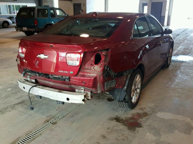 1G11D5RR4DF100072 - 2013 CHEVROLET MALIBU 1LT წითელი ფოტო 4