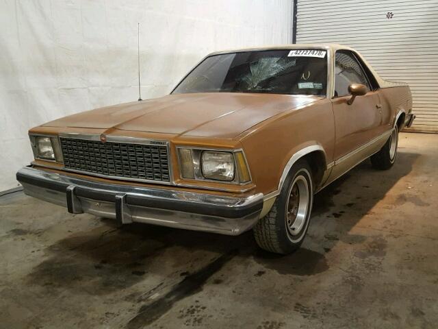 1W80U8D421406 - 1978 CHEVROLET EL CAMINO BROWN photo 2