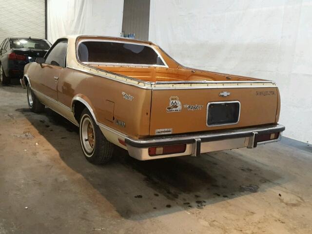 1W80U8D421406 - 1978 CHEVROLET EL CAMINO BROWN photo 3