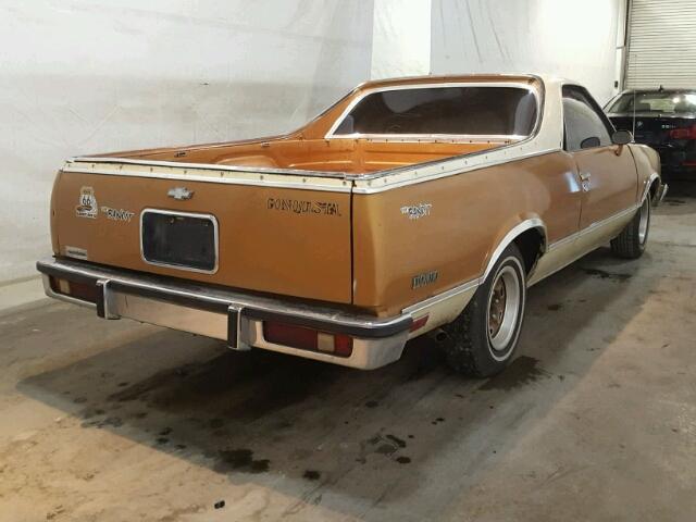 1W80U8D421406 - 1978 CHEVROLET EL CAMINO BROWN photo 4