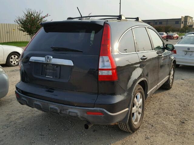 JHLRE387X7C079068 - 2007 HONDA CR-V EXL BLACK photo 4