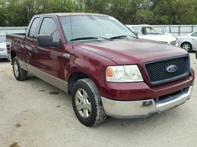 1FTRX12W54NA83881 - 2004 FORD F150 BURGUNDY photo 1