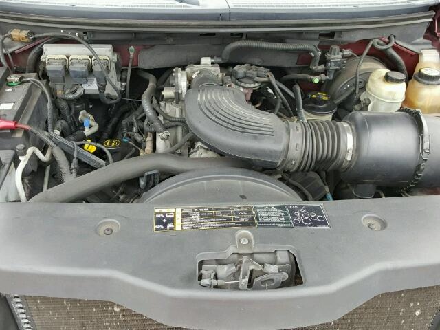 1FTRX12W54NA83881 - 2004 FORD F150 BURGUNDY photo 7