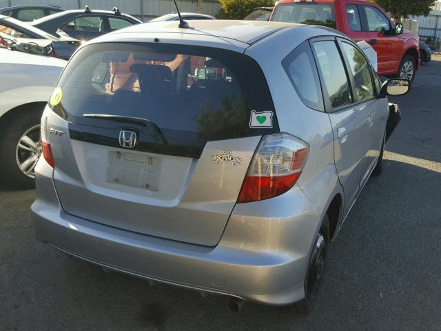 JHMGE8H37CC035813 - 2012 HONDA FIT SILVER photo 4