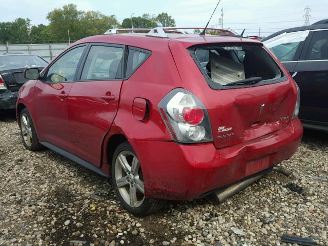 5Y2SP67059Z420777 - 2009 PONTIAC VIBE RED photo 3