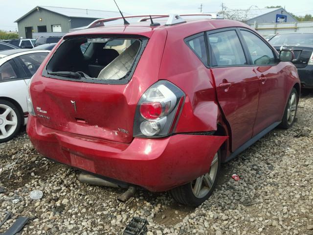 5Y2SP67059Z420777 - 2009 PONTIAC VIBE RED photo 4