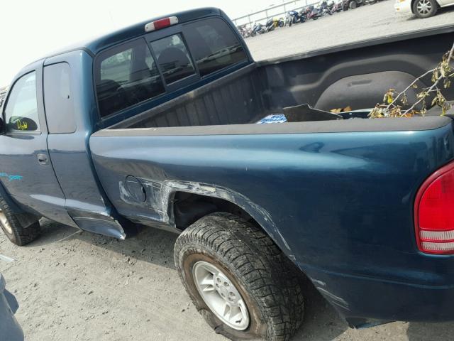 1B7GG22Y5WS513265 - 1998 DODGE DAKOTA GREEN photo 9