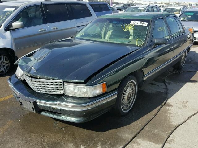 1G6KD52B6RU217506 - 1994 CADILLAC DEVILLE GREEN photo 2