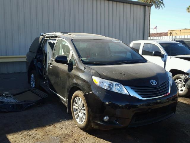 5TDYK3DCXES420632 - 2014 TOYOTA SIENNA XLE BLACK photo 1