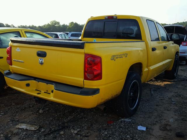 1D7HE68K88S501723 - 2008 DODGE DAKOTA SPO YELLOW photo 4