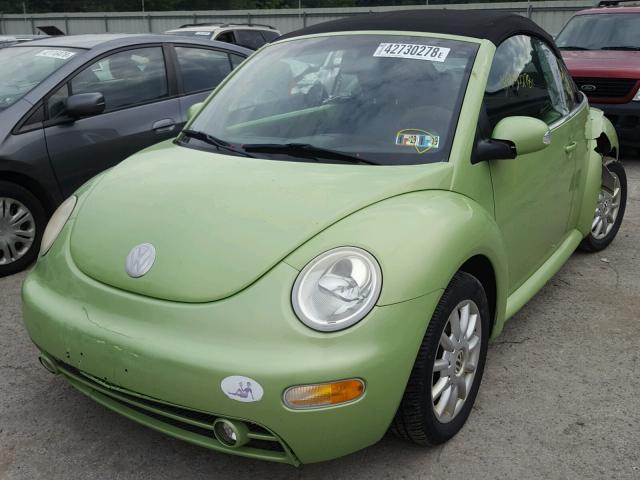 3VWCM31Y14M324257 - 2004 VOLKSWAGEN NEW BEETLE 绿色 照片 2