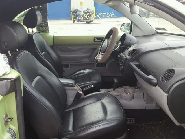3VWCM31Y14M324257 - 2004 VOLKSWAGEN NEW BEETLE 绿色 照片 5