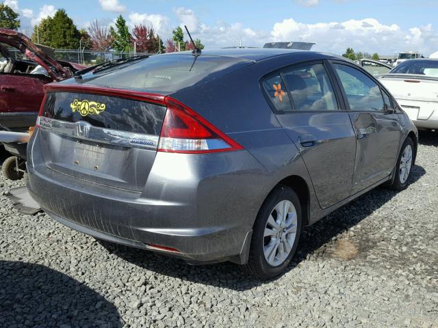 JHMZE2H7XCS000746 - 2012 HONDA INSIGHT GRAY photo 4