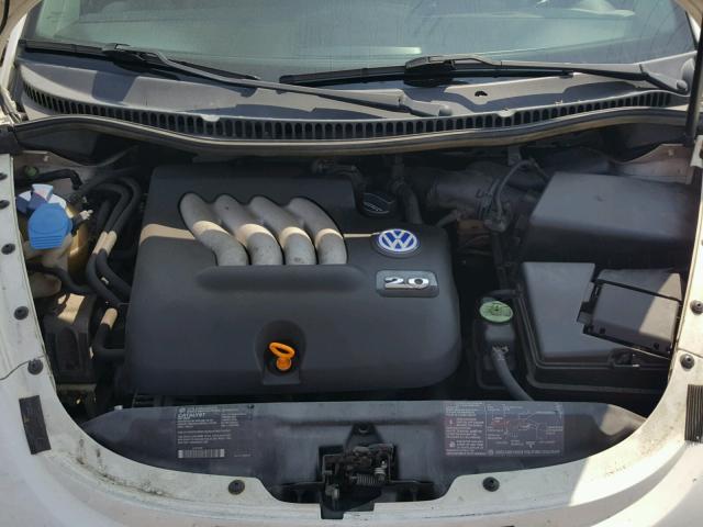 3VWCS21CX1M421456 - 2001 VOLKSWAGEN NEW BEETLE თეთრი ფოტო 7