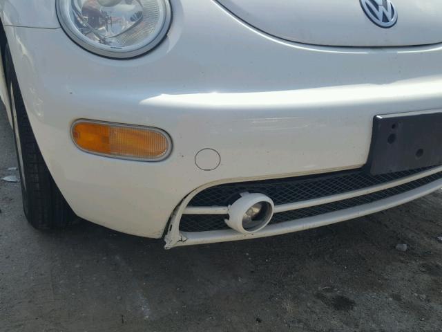 3VWCS21CX1M421456 - 2001 VOLKSWAGEN NEW BEETLE თეთრი ფოტო 9