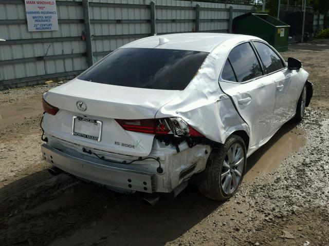 JTHBA1D25G5024359 - 2016 LEXUS IS 200T WHITE photo 4