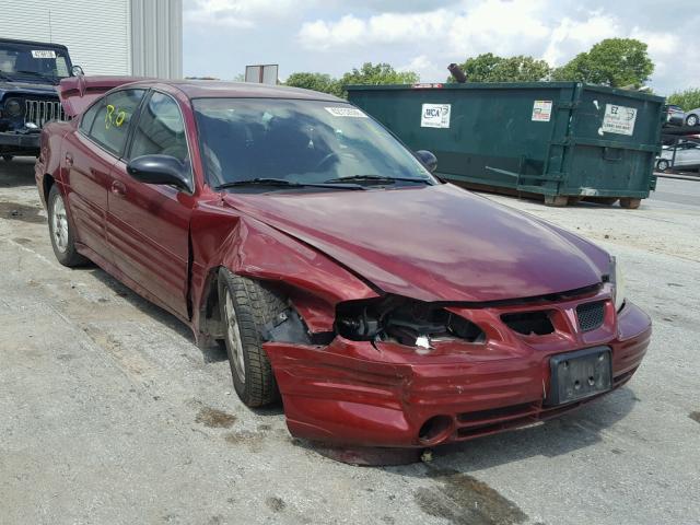 1G2NE52F82C238450 - 2002 PONTIAC GRAND AM S მუქწითელი ფოტო 1