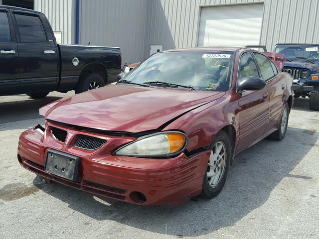 1G2NE52F82C238450 - 2002 PONTIAC GRAND AM S მუქწითელი ფოტო 2