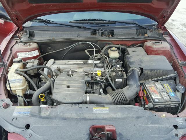 1G2NE52F82C238450 - 2002 PONTIAC GRAND AM S მუქწითელი ფოტო 7