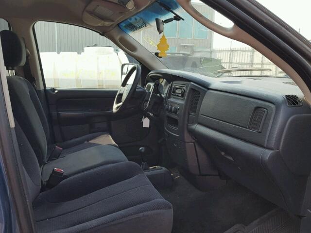 3D7KS28C35G772546 - 2005 DODGE RAM 2500 S BLUE photo 5