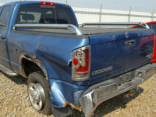 3D7KS28C35G772546 - 2005 DODGE RAM 2500 S BLUE photo 9