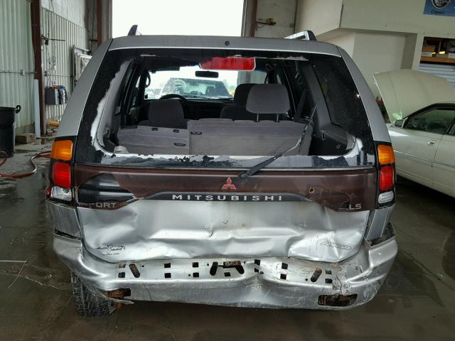 JA4MT21H61P059291 - 2001 MITSUBISHI MONTERO SP SILVER photo 9