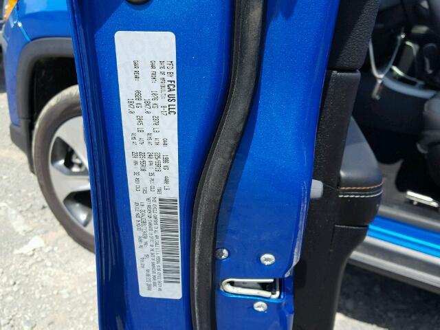 3C4NJCBB9JT134030 - 2018 JEEP COMPASS LA 蓝色 照片 10