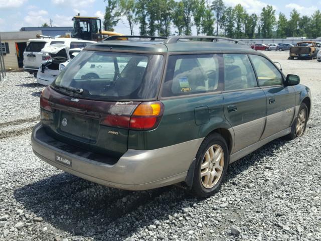 4S3BH686917622439 - 2001 SUBARU LEGACY OUT GREEN photo 4