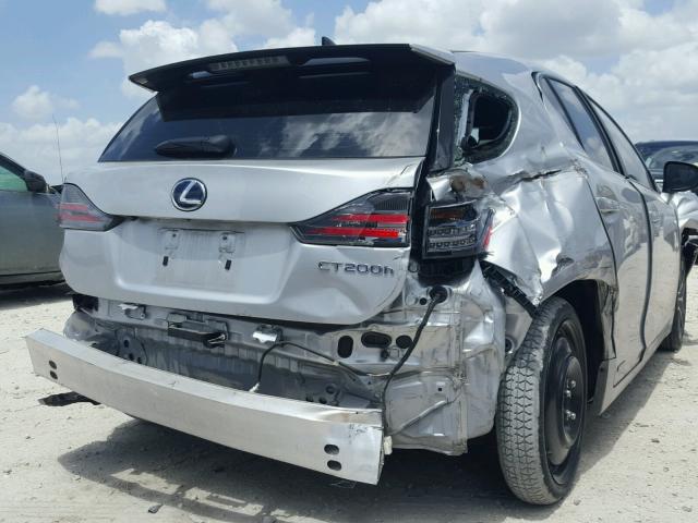 JTHKD5BH8E2202897 - 2014 LEXUS CT 200 SILVER photo 9