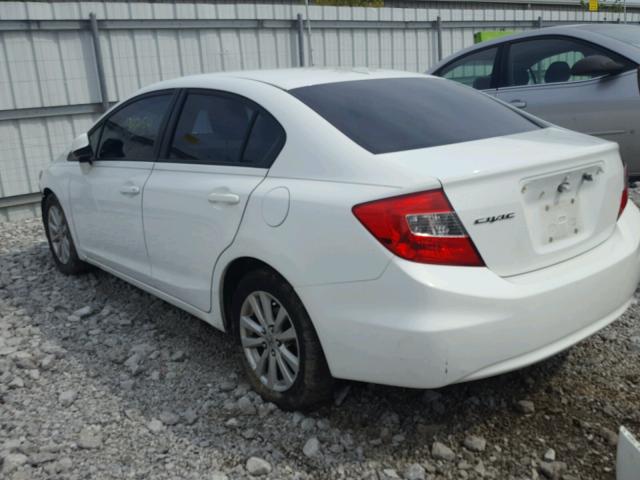 19XFB2F90CE008388 - 2012 HONDA CIVIC EXL 白色 照片 3