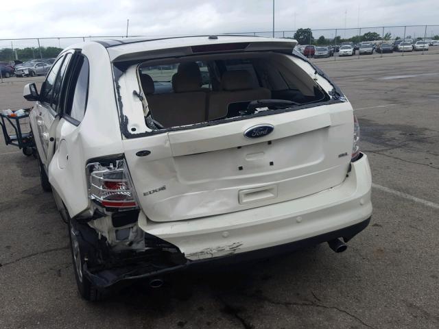 2FMDK38C28BB41847 - 2008 FORD EDGE SEL WHITE photo 9