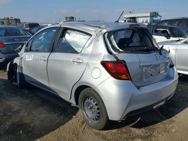 VNKKTUD38HA085467 - 2017 TOYOTA YARIS L SILVER photo 3