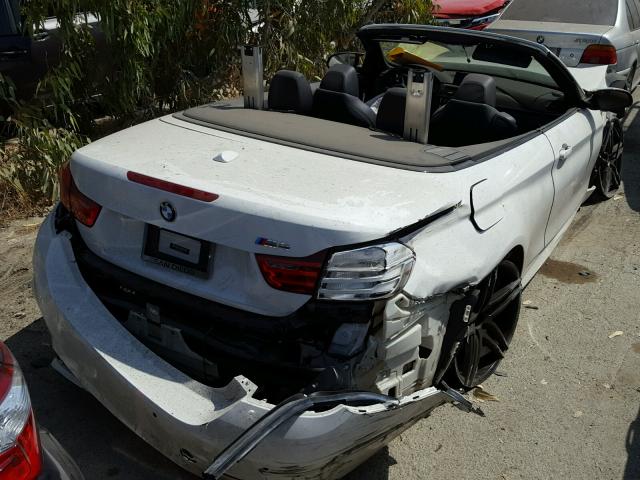 WBS3U9C54FP967913 - 2015 BMW M4 WHITE photo 4