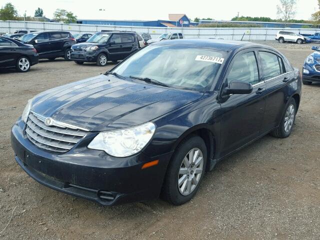 1C3LC46K37N677761 - 2007 CHRYSLER SEBRING BLACK photo 2