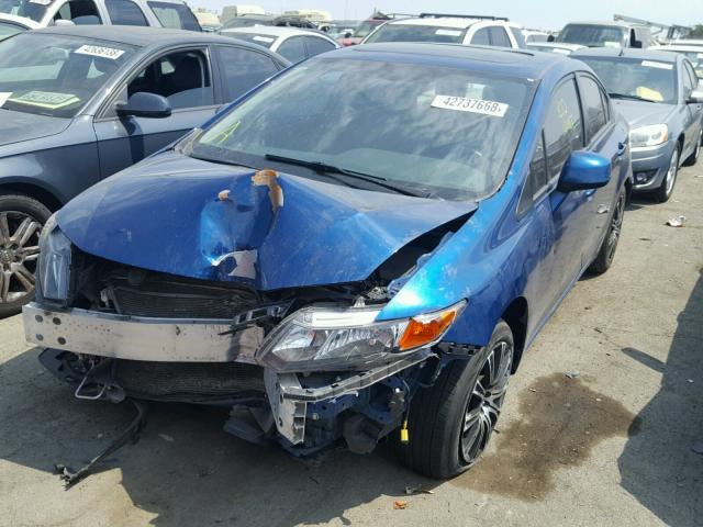 2HGFB2F95CH505071 - 2012 HONDA CIVIC EXL 蓝色 照片 2