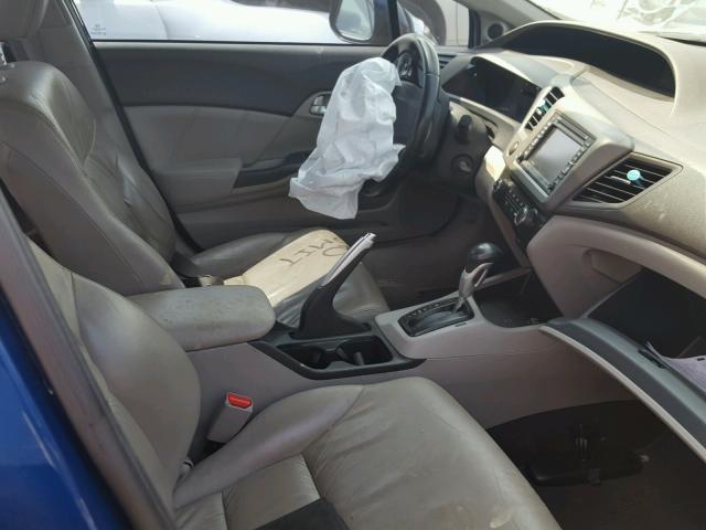 2HGFB2F95CH505071 - 2012 HONDA CIVIC EXL 蓝色 照片 5