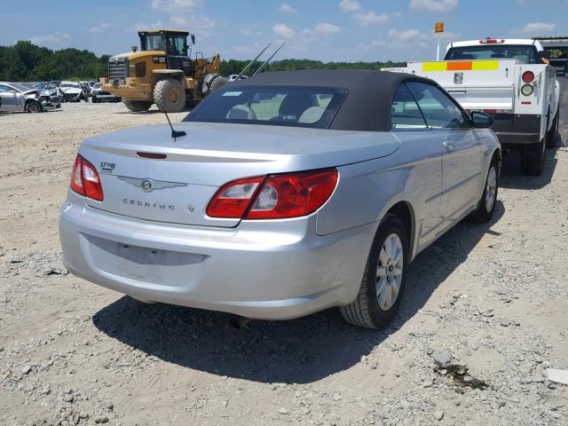 1C3LC45K68N208151 - 2008 CHRYSLER SEBRING SILVER photo 4