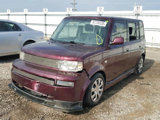 JTLKT334350174592 - 2005 TOYOTA SCION XB Bordeaux Foto 2