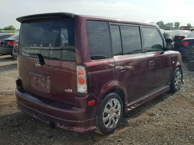 JTLKT334350174592 - 2005 TOYOTA SCION XB Bordeaux Foto 4