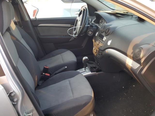 KL1TD6DE9BB153419 - 2011 CHEVROLET AVEO LS SILVER photo 5