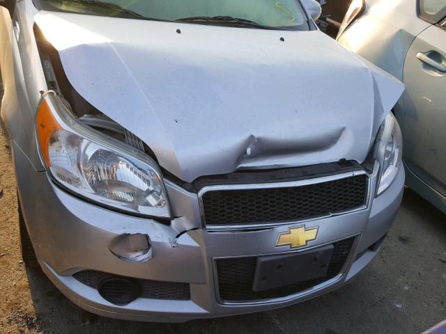 KL1TD6DE9BB153419 - 2011 CHEVROLET AVEO LS SILVER photo 7