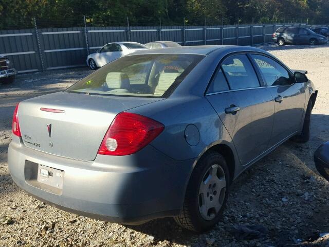 1G2ZF57B584126275 - 2008 PONTIAC G6 BLUE photo 4