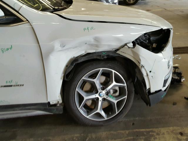 WBXHT3C37GP883035 - 2016 BMW X1 XDRIVE2 WHITE photo 9