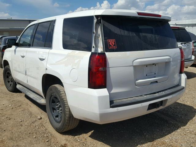 1GNLCDECXHR162733 - 2017 CHEVROLET TAHOE POLI WHITE photo 3