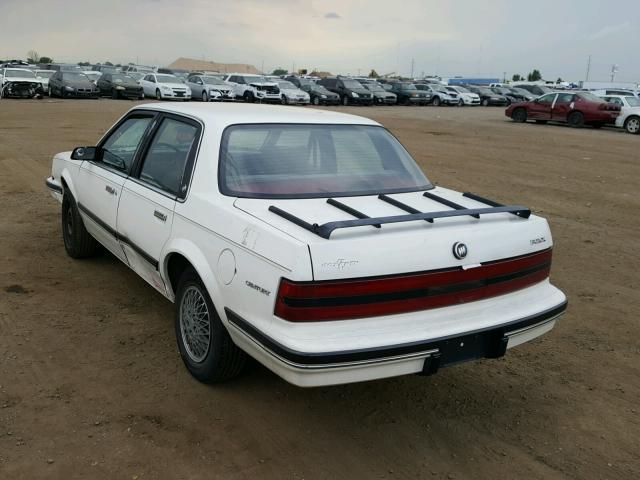 3G4AG54N9NS617668 - 1992 BUICK CENTURY SP WHITE photo 3